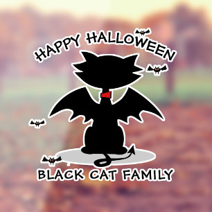 Halloween Black Cat Window Cling