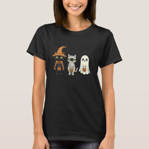Halloween Black Cat Witch Ghost Pumpkin Women Men T-Shirt