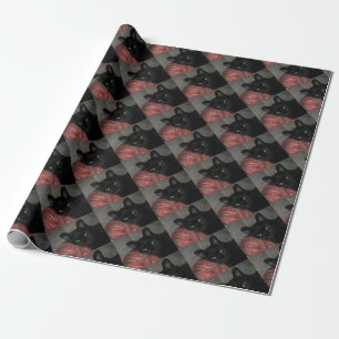 Halloween Black Cat Wrapping Paper
