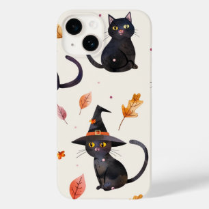 Halloween Black Cats and Moons Funny Witchy Kids Case-Mate iPhone 14 Case