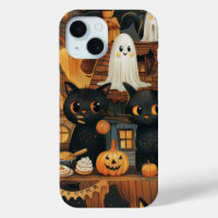 Halloween Black Cats and Moons Funny Witchy Kids
