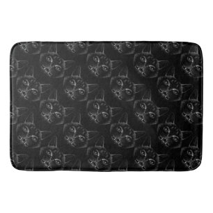 Halloween Black Cats Bath Mat