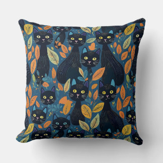 Halloween Black cats Cushion
