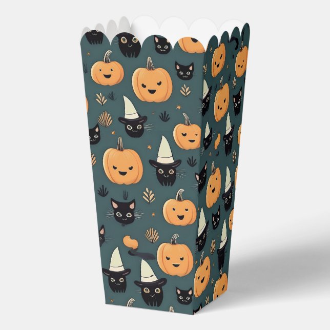 Halloween black cats favour box (Front)