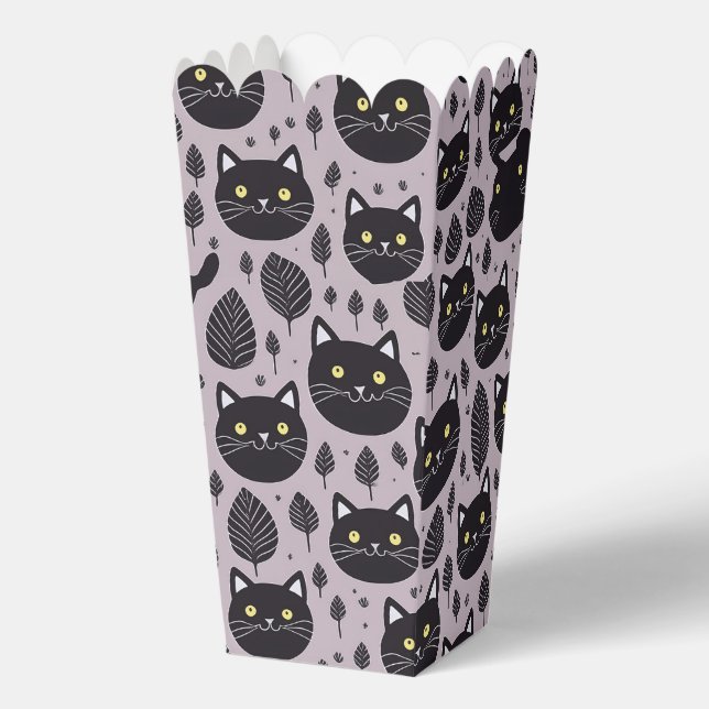 Halloween black cats favour box (Front)
