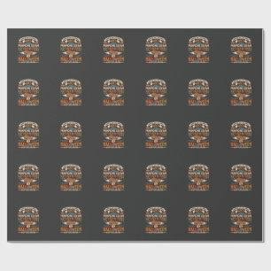 Halloween Black Cats Pumpkin Happy Bus Driver Desi Wrapping Paper