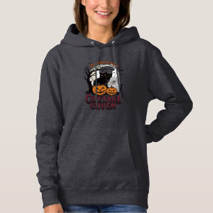 Halloween Black Cats Vintage Coven Pumpkin Art_1 Hoodie