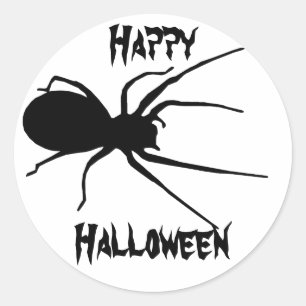 Halloween Black Creepy Spider Stickers