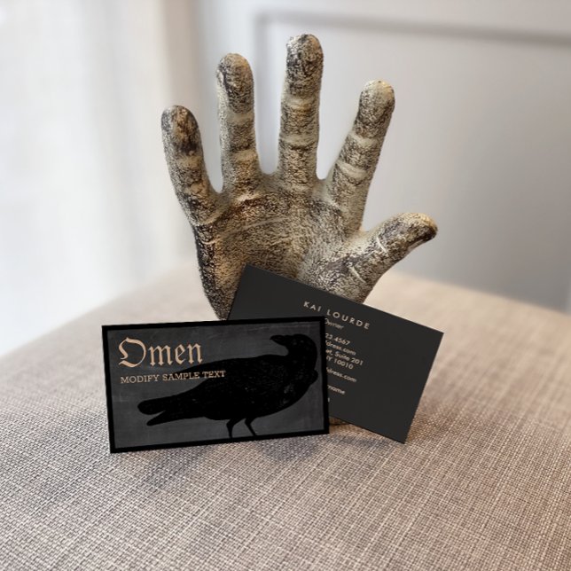 Halloween Black Crow  Business Card (Creator Uploaded)