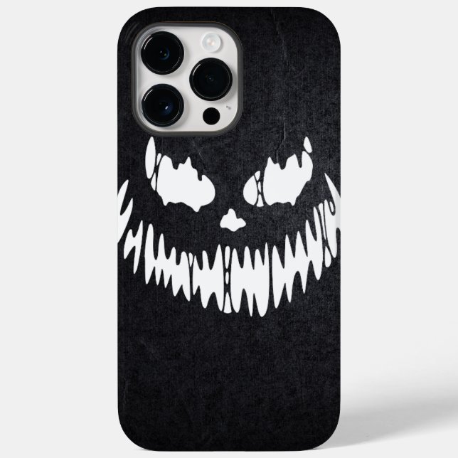 Halloween Black Grunge Horror Case-Mate iPhone Case (Back)