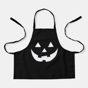 Halloween black Jack o lantern pumpkin costume Apron