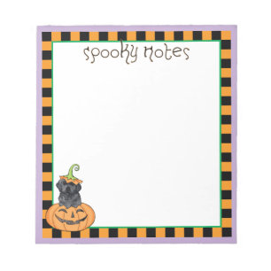 Halloween Black Lab Notepad