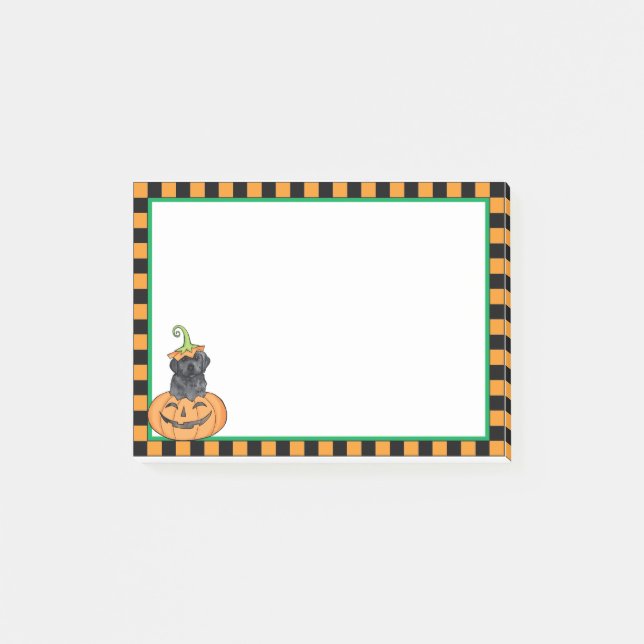 Halloween Black Lab Post-it Notes (Front)
