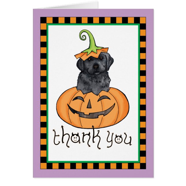 Halloween Black Lab Thank You (Front)