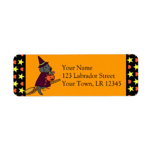 Halloween Black Labrador Cartoon 1