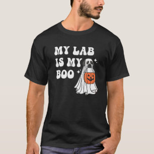 Halloween Black Labrador Ghost Dog Funny My Lab Is T-Shirt