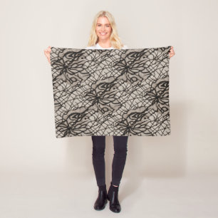Halloween Black Lace Spider Web Blanket – Seamless