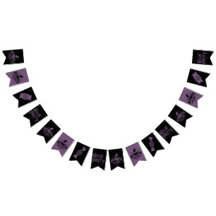 Halloween Black & Purple Party Banner – Spooky
