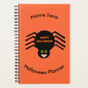 Halloween Black Spdier Custom Planner