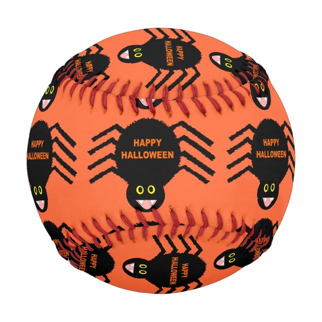 Halloween Black Spider Baseball (Front)