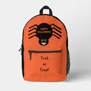 Halloween Black Spider Custom Printed Backpack
