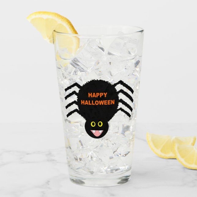 Halloween Black Spider Glass (Front Ice)