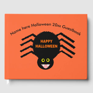 Halloween Black Spider Guestbook