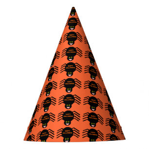 Halloween Black Spider Party Hat
