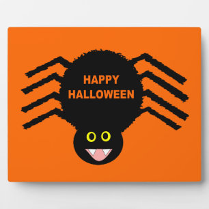 Halloween Black Spider Plaque