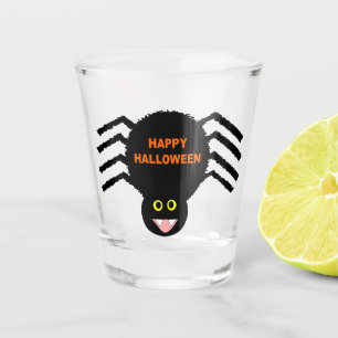 Halloween Black Spider Shot Glass