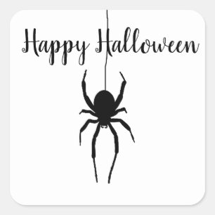 Halloween Black Spider Stickers