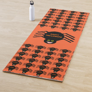 Halloween Black Spider Yoga Mat