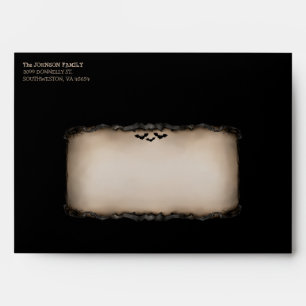 Halloween Black & Tan Happy Halloween Envelope