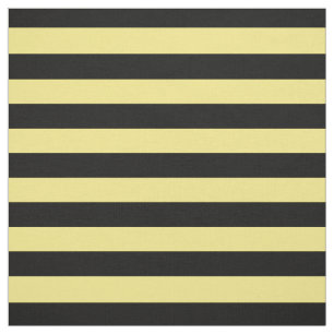 Halloween Black Yellow Stripes Pattern Bumble Bee Fabric