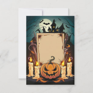 Halloween Blank Invitation Card