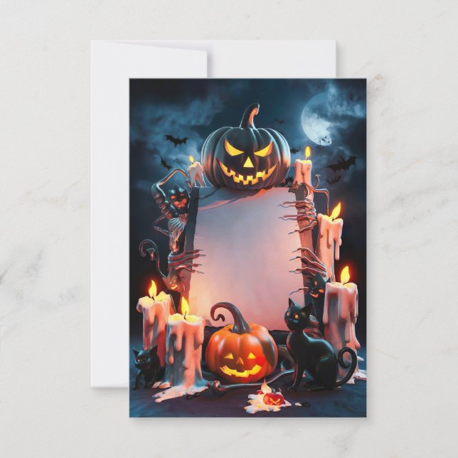 Halloween Blank Invitation Card (Front)