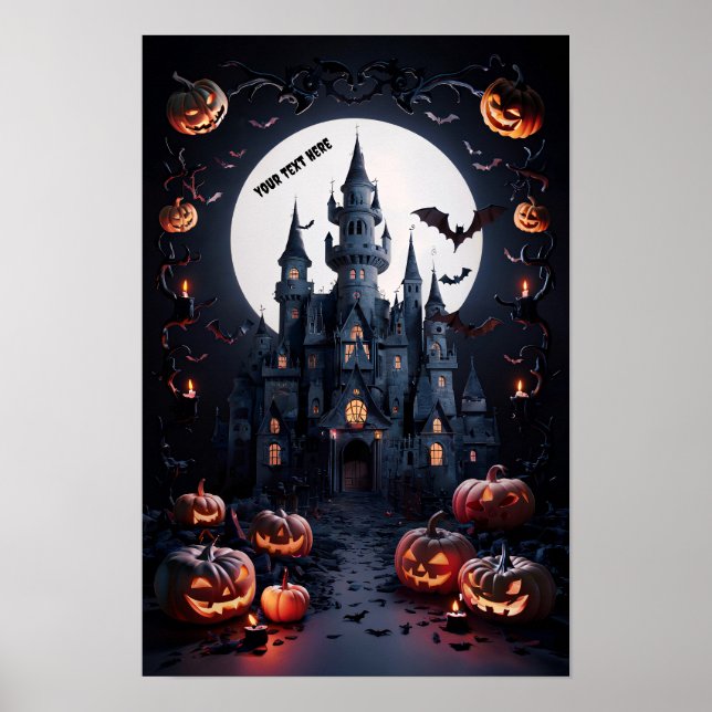 Halloween Blank Invitation Poster #4 (Front)