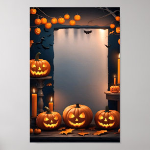Halloween Blank Invitation Poster Frame #13