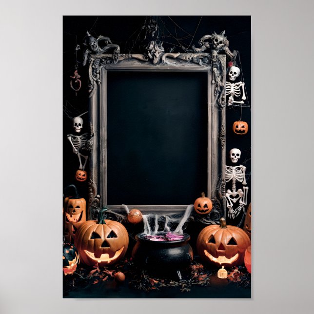 Halloween Blank Invitation Poster Frame #5 (Front)
