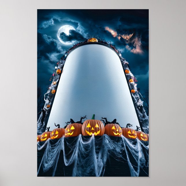 Halloween Blank Invitation Poster Frame #9 (Front)