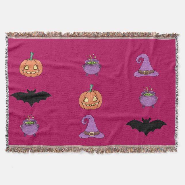 "Halloween Blanket – Cosy Spooky Nights" (Front)