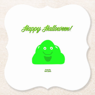 Halloween Blob Bracket Paper Coaster