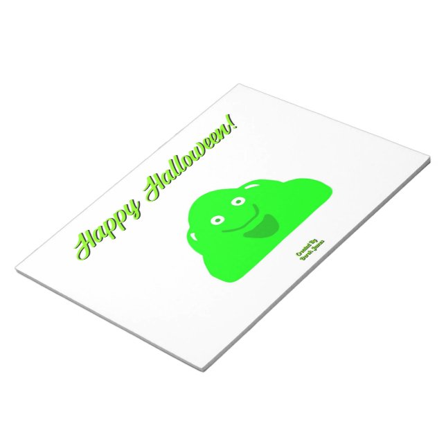 Halloween Blob Notepad (27.9 cm x 21.6 cm) (Angled)
