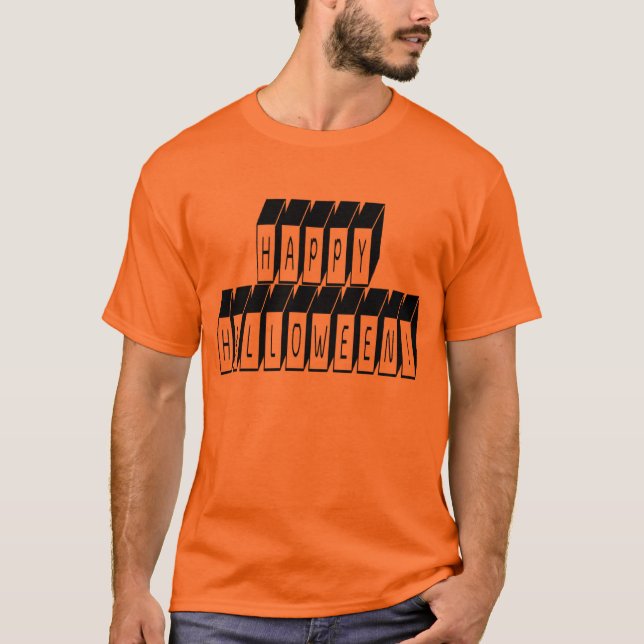Halloween Block Text T-Shirt (Front)