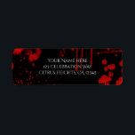 Halloween Blood Splatters Costume Party Invitation<br><div class="desc">Halloween Blood Splatters Costume Party Invitation Label. Customise with any text. Matching items available.</div>