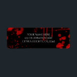 Halloween Blood Splatters Costume Party Invitation<br><div class="desc">Halloween Blood Splatters Costume Party Invitation Label. Customise with any text. Matching items available.</div>