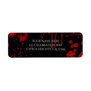 Halloween Blood Splatters Costume Party Invitation