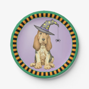 Halloween Bloodhound Paper Plate