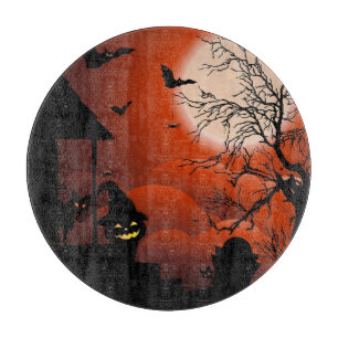 Halloween Bloody Moonlight Nightmare Cutting Board