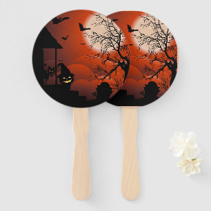 Halloween Bloody Moonlight Nightmare Hand Fan